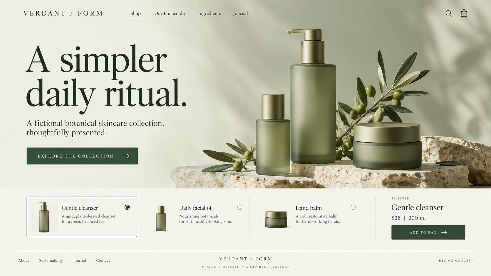 Botanical Skincare Design